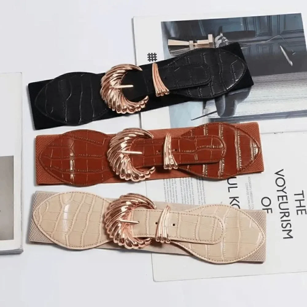 Ladies Fashion Leather Belt - Brown